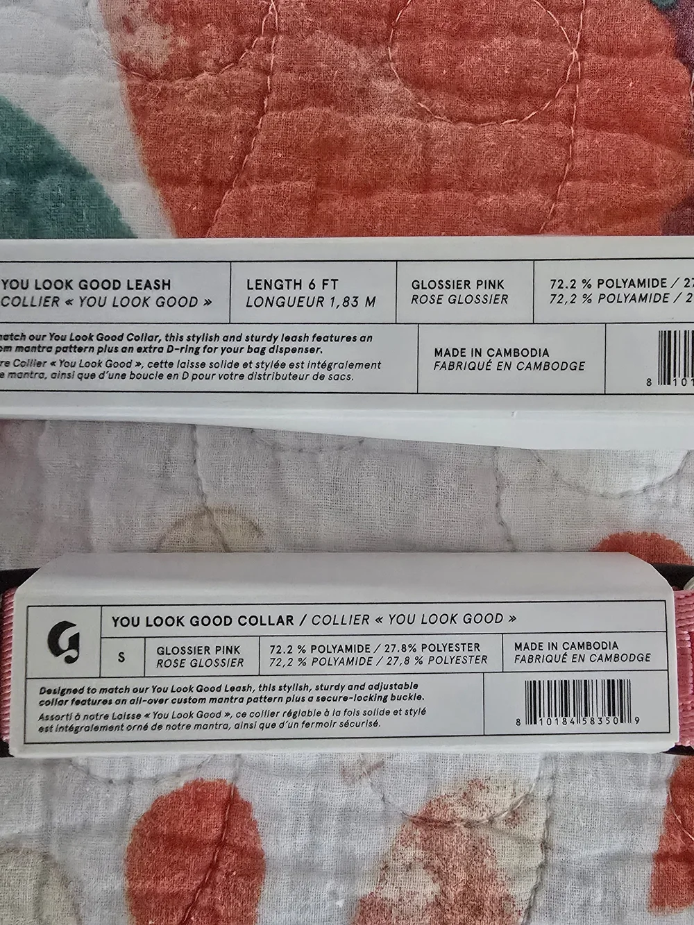 Glossier pink pet